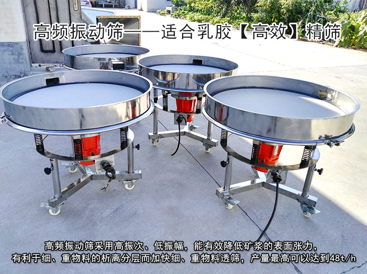 乳膠高頻振動篩